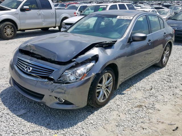 JN1CV6AP8DM724582 - 2013 INFINITI G37 BASE GRAY photo 2