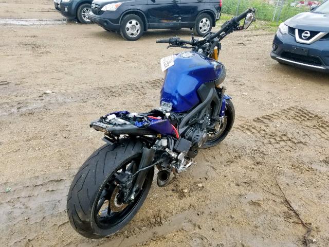 JYARN33E4FA004665 - 2015 YAMAHA FZ09 BLUE photo 4