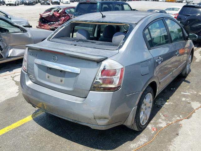 3N1AB6AP3CL778364 - 2012 NISSAN SENTRA 2.0 GRAY photo 4