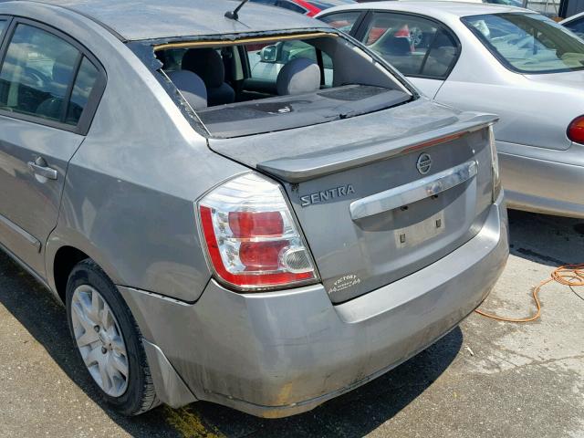 3N1AB6AP3CL778364 - 2012 NISSAN SENTRA 2.0 GRAY photo 9