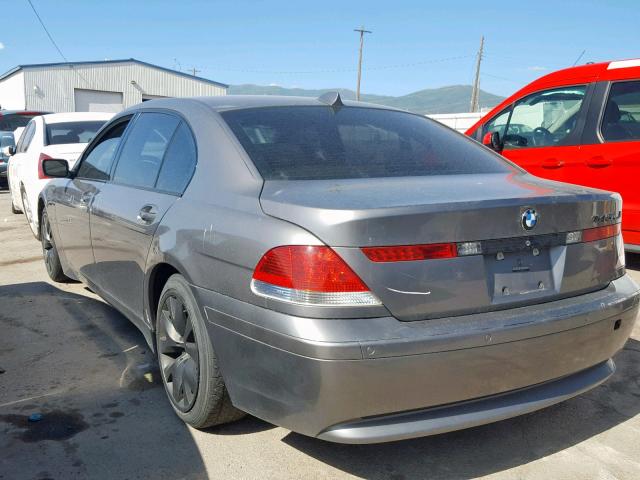 WBAGN63434DS49311 - 2004 BMW 745 LI CHARCOAL photo 3