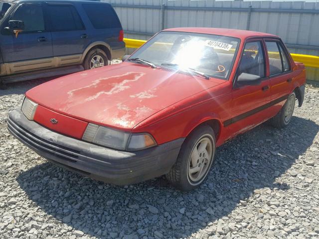 1G1JC5447N7272297 - 1992 CHEVROLET CAVALIER V RED photo 2