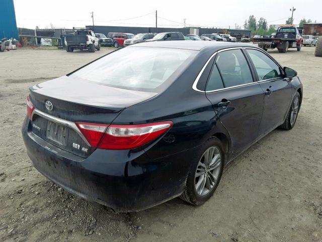 4T1BD1FK6FU149568 - 2015 TOYOTA CAMRY HYBR BLACK photo 4