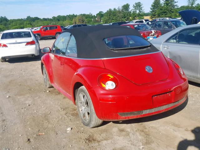 3VWRF31Y46M325829 - 2006 VOLKSWAGEN NEW BEETLE 红色 照片 3