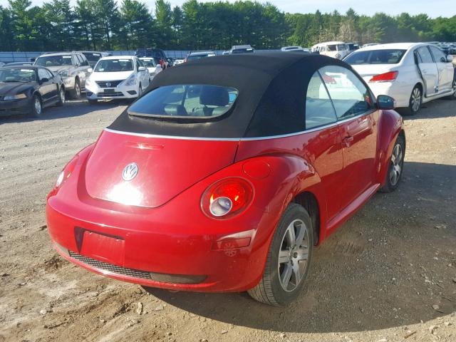 3VWRF31Y46M325829 - 2006 VOLKSWAGEN NEW BEETLE 红色 照片 4
