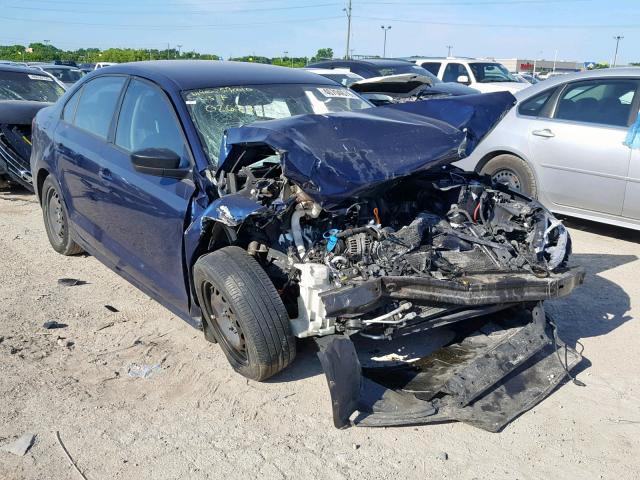 3VW2K7AJ7BM026272 - 2011 VOLKSWAGEN JETTA BASE BLUE photo 1