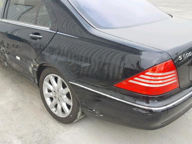 WDBNG75J84A395846 - 2004 MERCEDES-BENZ S 500 BLACK photo 10