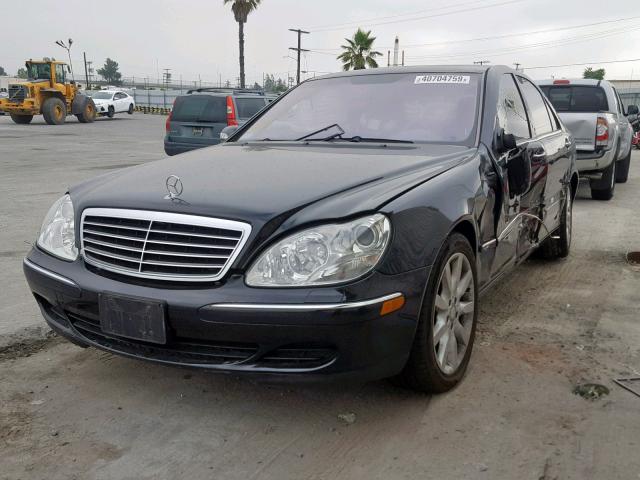 WDBNG75J84A395846 - 2004 MERCEDES-BENZ S 500 BLACK photo 2