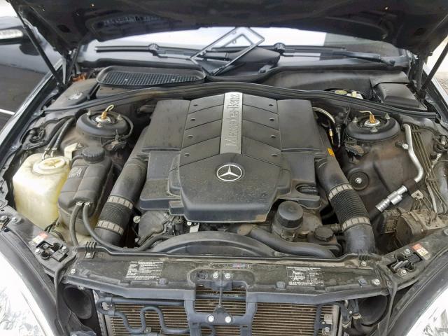 WDBNG75J84A395846 - 2004 MERCEDES-BENZ S 500 BLACK photo 7