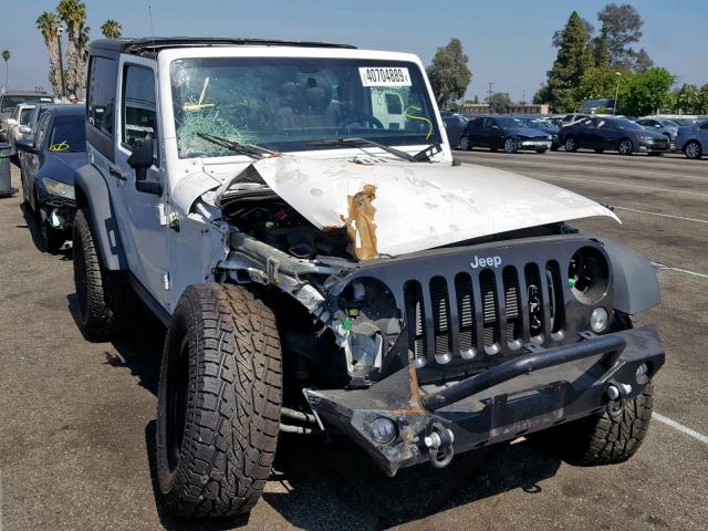 1C4AJWAG2EL326534 - 2014 JEEP WRANGLER S WHITE photo 1