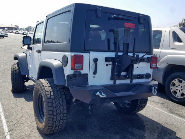 1C4AJWAG2EL326534 - 2014 JEEP WRANGLER S WHITE photo 3