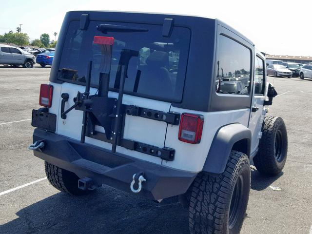 1C4AJWAG2EL326534 - 2014 JEEP WRANGLER S WHITE photo 4