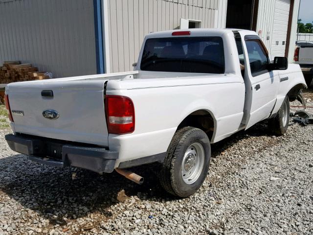 1FTYR10D46PA78346 - 2006 FORD RANGER WHITE photo 4