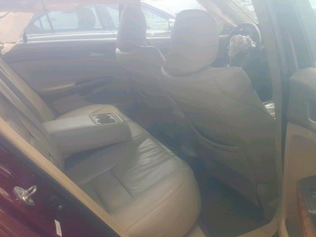 1HGCP36828A044774 - 2008 HONDA ACCORD EXL MAROON photo 6