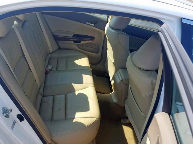 1HGCP36869A801886 - 2009 HONDA ACCORD EXL WHITE photo 6