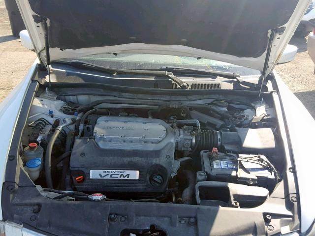 1HGCP36869A801886 - 2009 HONDA ACCORD EXL WHITE photo 7