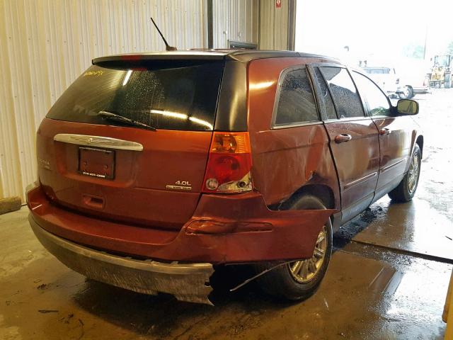 2A8GF68X77R289789 - 2007 CHRYSLER PACIFICA T RED photo 4