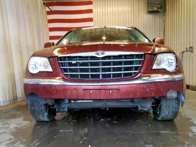 2A8GF68X77R289789 - 2007 CHRYSLER PACIFICA T RED photo 9