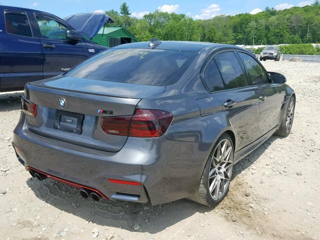 WBS8M9C52H5G42023 - 2017 BMW M3 CHARCOAL photo 4