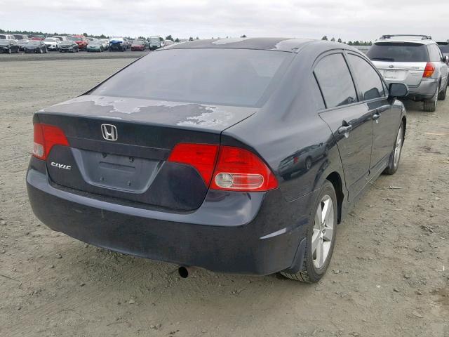 2HGFA15988H501859 - 2008 HONDA CIVIC EXL შავი ფოტო 4