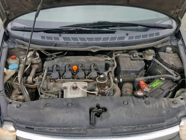 2HGFA15988H501859 - 2008 HONDA CIVIC EXL შავი ფოტო 7