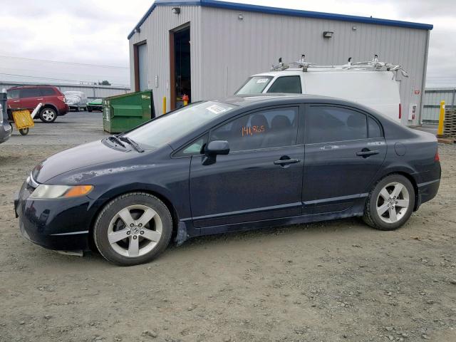 2HGFA15988H501859 - 2008 HONDA CIVIC EXL შავი ფოტო 9