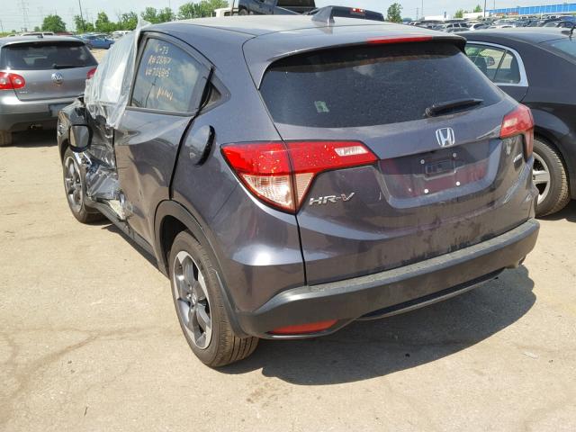 3CZRU6H59JG723805 - 2018 HONDA HR-V EX BLACK photo 3