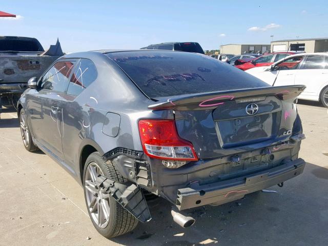 JTKJF5C74B3010128 - 2011 TOYOTA SCION TC ნაცრისფერი ფოტო 3