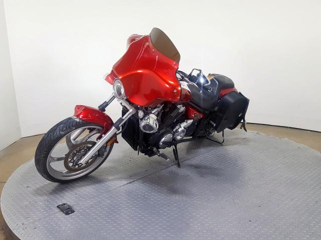 JYAVP33E9FA011605 - 2015 YAMAHA XVS1300 CU RED photo 4