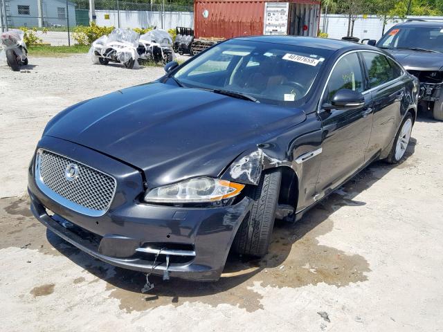 SAJWA2GB0CLV38244 - 2012 JAGUAR XJL BLACK photo 2