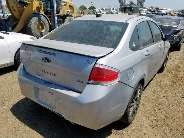 1FAHP3GNXAW163826 - 2010 FORD FOCUS SES SILVER photo 4