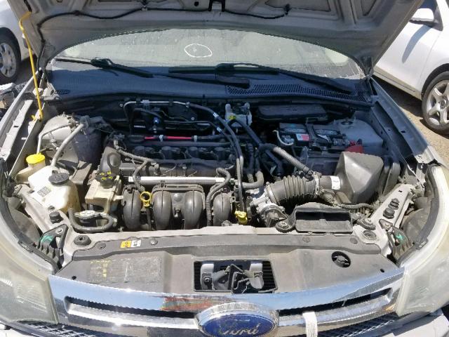 1FAHP3GNXAW163826 - 2010 FORD FOCUS SES SILVER photo 7