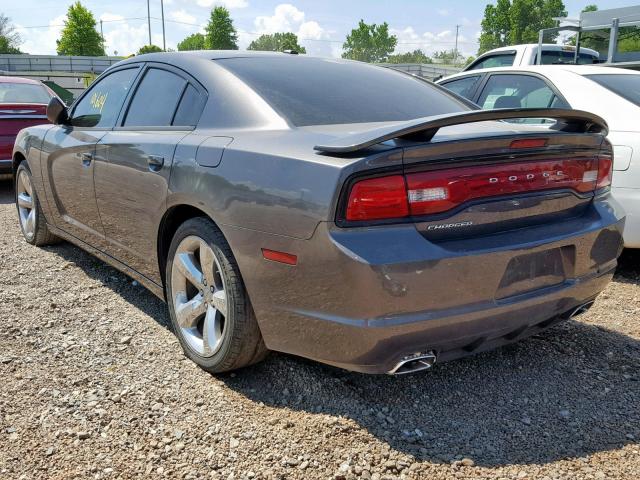 2C3CDXHG5DH552451 - 2013 DODGE CHARGER SX GRAY photo 3