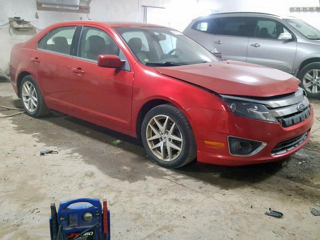 3FAHP0JA1AR366207 - 2010 FORD FUSION SEL RED photo 1