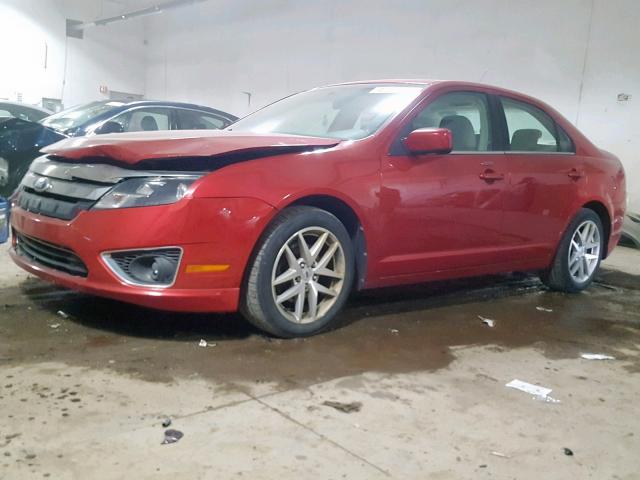 3FAHP0JA1AR366207 - 2010 FORD FUSION SEL RED photo 2