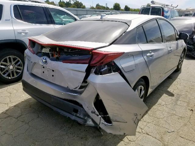 JTDKARFP5H3037361 - 2017 TOYOTA PRIUS PRIM 银色 照片 4