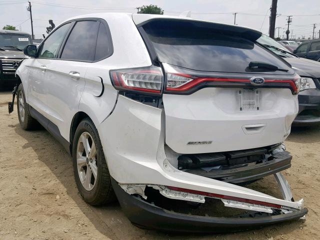 2FMPK3G90GBC52690 - 2016 FORD EDGE SE WHITE photo 3