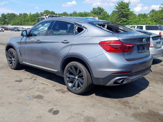 5UXKU2C56F0F95401 - 2015 BMW X6 XDRIVE3 SILVER photo 3