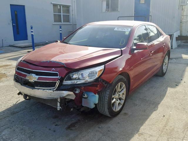 1G11D5RR6DF106519 - 2013 CHEVROLET MALIBU 1LT RED photo 2