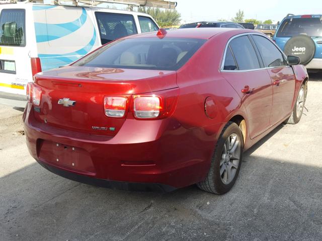 1G11D5RR6DF106519 - 2013 CHEVROLET MALIBU 1LT RED photo 4