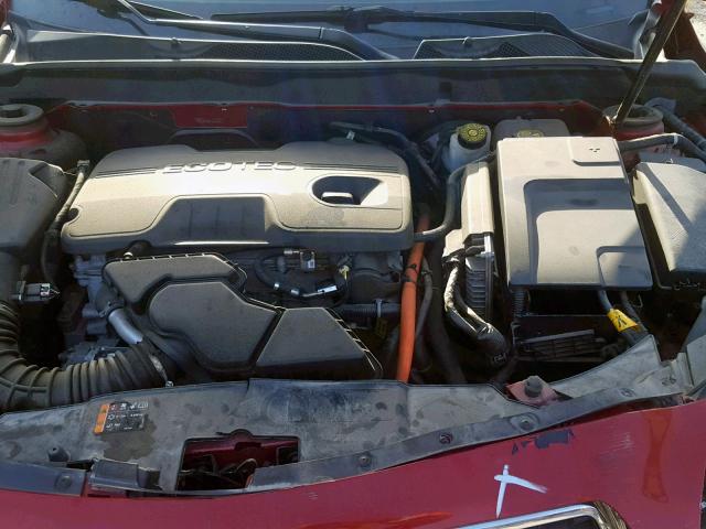 1G11D5RR6DF106519 - 2013 CHEVROLET MALIBU 1LT RED photo 7