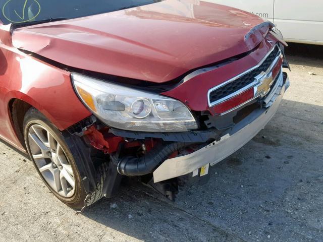 1G11D5RR6DF106519 - 2013 CHEVROLET MALIBU 1LT RED photo 9
