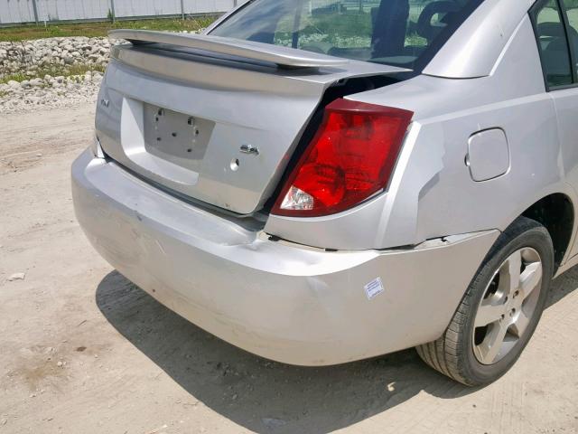 1G8AL55BX7Z191459 - 2007 SATURN ION LEVEL SILVER photo 9
