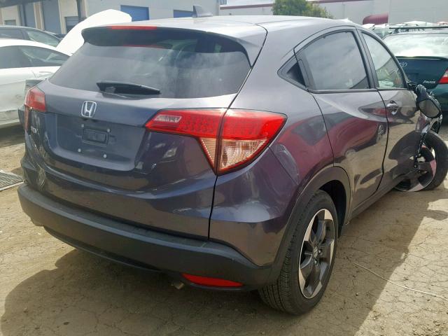 3CZRU5H54JG703486 - 2018 HONDA HR-V EX CHARCOAL photo 4