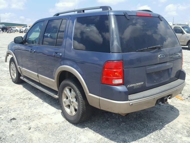 1FMZU64K13ZB34196 - 2003 FORD EXPLORER E BLUE photo 3