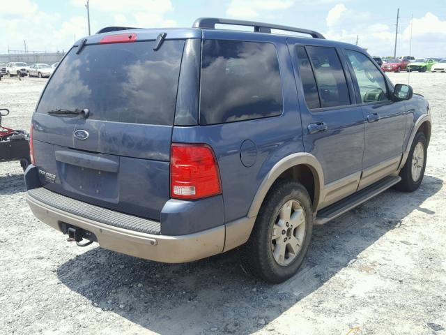 1FMZU64K13ZB34196 - 2003 FORD EXPLORER E BLUE photo 4