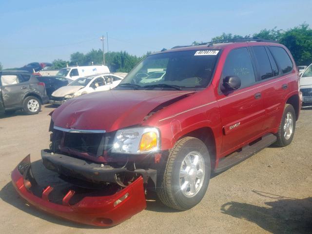 1GKDS13S842139192 - 2004 GMC ENVOY RED photo 2