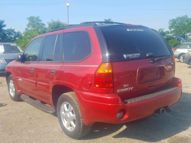 1GKDS13S842139192 - 2004 GMC ENVOY RED photo 3