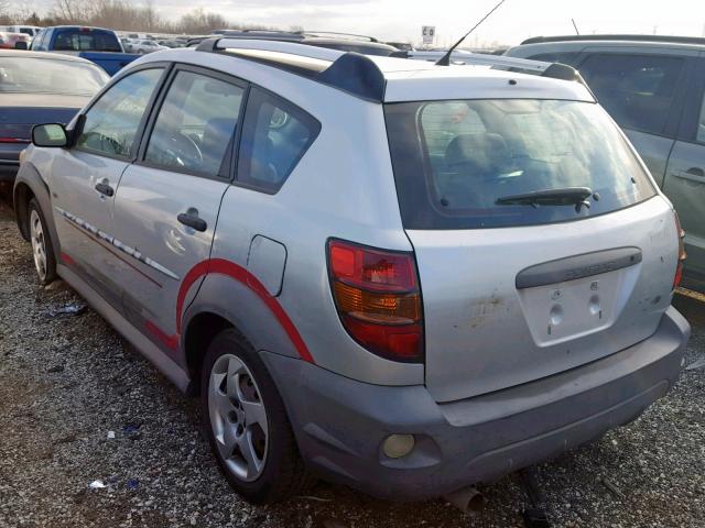 5Y2SL63895Z444632 - 2005 PONTIAC VIBE SILVER photo 3