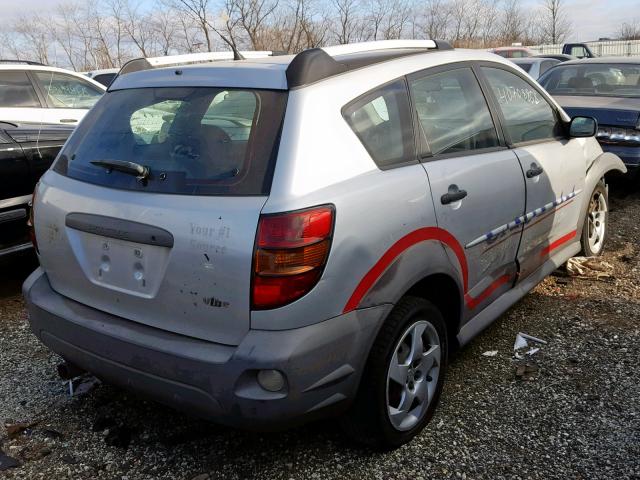 5Y2SL63895Z444632 - 2005 PONTIAC VIBE SILVER photo 4